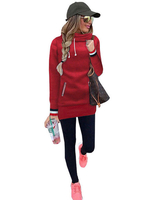 Damen Damen Kapuzensweat mit Streifen und Taschen gemischten Baumwollen Alltagskleidung für Herbst im casualen Stil mit Kapuze Vlies