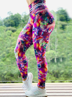 Damen elastische Taille Leggings Skinny Yoga Hose