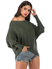 Damen Etuikleider Langarm Classic Jewel Neck Hunter Green Sweater Schlauchkleid