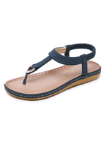 Damen Flache Sandalen Flaches Leder Elegant