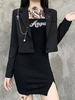 Damen Gothic Jacke Schwarz Gothic Polyester Top Retro Kostüme