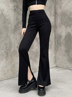 Damen Gothic Pants Schwarze Baumwolle Retro Kostüme
