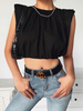 Damen Gothic Tops Schwarz Gothic Polyester Ärmellose Retro Tops