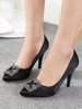 Damen High Heels Slip-On Spitze Zehen Stiletto Absatz Metall Details Chic Low-Tops Rot
