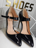 Damen High Heels Slip-On Spitze Zehen Stiletto Heel Classic Plus Size Schwarz Damenschuhe