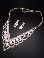 Damen Hochzeitsschmuck Set Attraktive Strass Mode Accessoires