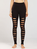 Damen Hosen Schwarz Polyester Low Rise Skinny Hose