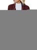 Damen Jacke Turndown Kragen Taschen Velour Fall Jacke
