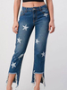 Damen Jeans Cowboy Raised Waist Denim