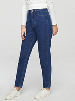 Damen Jeans Cowboyhose Deep Blue Long Denim Causal Hose