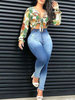 Damen Jeans Skinny Leg Denim Pants