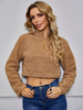 Damen Kamel Hoodie Langarm Tatting Hooded Sweatshirt