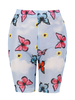 Damen Leggings Blue Butterfly Print Kurze Yogahosen