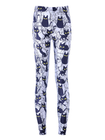 Damen Leggings Schlanke Polyester Halloween Cat Print Skinny Hose