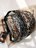 Damen Leopardenmuster Gürteltasche Schulter Minitasche