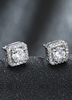 Damen Ohrringe in Silber 1 Piercing Ohrringe Ohrstecker Cubic Zirkonia mit vollbrillantschliff in Silbern