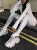 Damen Overalls White Jewel Neck Langarm Reißverschluss Polyester Tapered Fit Sommer Spielanzug
