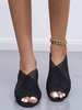 Damen Peep Toe Slingback Low Heels