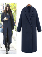 Damen Polyester mit Knöpfen und Umlegekragen