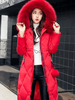 Damen Puffer Mäntel Hunter Green Hooded Kunstpelz Kragen Reißverschluss Langarm Polyester Übergroße Oberbekleidung