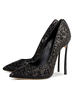 Damen Pumps High Heel Party Schuhe Gold Spitz Abendschuhe