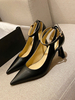 Damen Pumps Knöchelriemen spitzen Zehenbecher Absatz Chic Nude Obere Freizeitschuhe