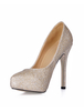 Damen Pumps mit Pailletten und High-Heels