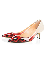 Damen Pumps Pointed Toe Stiletto Absatz Lila Mid Low Heels Ombre Color Block Damenschuhe
