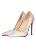 Damen Pumps Pointed Toe Stiletto Absatz Sexy Pink Pailletten High Heel Schuhe
