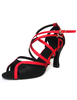 Damen Römersandalen mit Schnallen und Riemchen in Rot