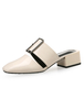 Damen Sandalen mit Knöpfen und Blockabsatz