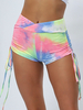 Damen Shorts Tie Dye Schnürung Polyester Casual Extra kurze Hose