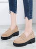 Damen Slipper Kaffee Braun Wildleder Leder Round Toe Monk Strap Freizeitschuhe