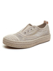 Damen Sneakers Sportschuhe Apricot Mesh Runde Zehe Flache Schuhe