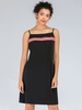 Damen Sommerkleid Riemen Hals rückenfrei schwarz kurz Strand Cami Kleid