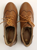 Damen Trendy Oxfords Casual Runde Zehen Low Puppy Heel PU Lederschuhe