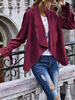 Damenjacke Langarm Turndown Collar Polyester Damenjacke