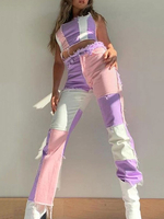 Damenjeans Moderner Denim mit konischer Passform