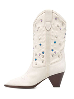 Damenkegelabsatz Mid Calf Stiefel in Stiefeln