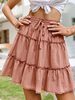 Damenrock Rosa Kordelzug Baumwolle Kurze Kordelzug Herbst und Winter Casual Bottoms