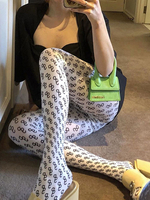 Damenstrumpfhose Weißer Polyester Legging Skinny Strumpf
