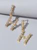 Dangle Ohrringe H Brief geformte Frauen Schmuck