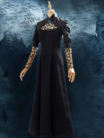 Das Hexer Netflix Yennefer Schwarzes Kleid Halloween Cosplay Kostüm