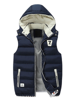 Daunenjacken & Parkas 2020 für Herren die Weste Gilet Parka Mantel mit Kapuze