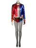 DC Comics Selbstmordkommando Film Harley Quinn Cosplay Jacke mit Pailletten Panty Deluxe Edition