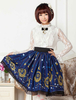 Deep Blue Star Printed Polyester kurzes Lolita Rockkleid für Mädchen