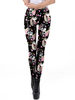 Dehnbare Leggings 3D Print Cat Frauen Leggings