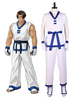 Der König der Kämpfer Kim Kaphwan Cosplay Kostüm Weiß Uniform Stoff 5-teiliges Set Spielkostüme Set