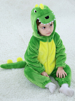Dinosaurier Kostüm Kleinkinder Baby Green Tier Flanell Overalls Halloween