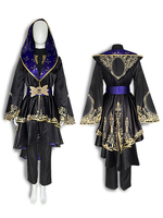 Disney Twisted Wonderland Octavinelle Azul Beschwörungsroben Ashengrotto Cosplay Costuem Halloween